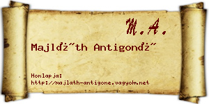 Majláth Antigoné névjegykártya